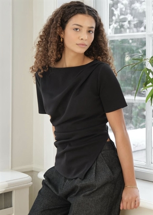 Rasmine soft bluse Sort Neo Noir 